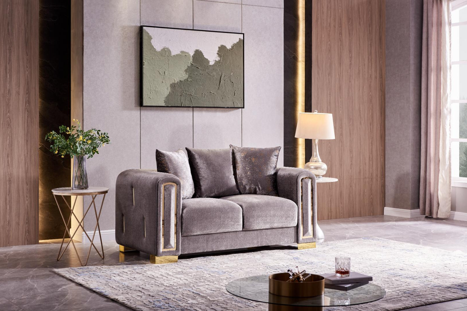 IMPREZA™ – MODERN VELVET SOFA SET – L1525