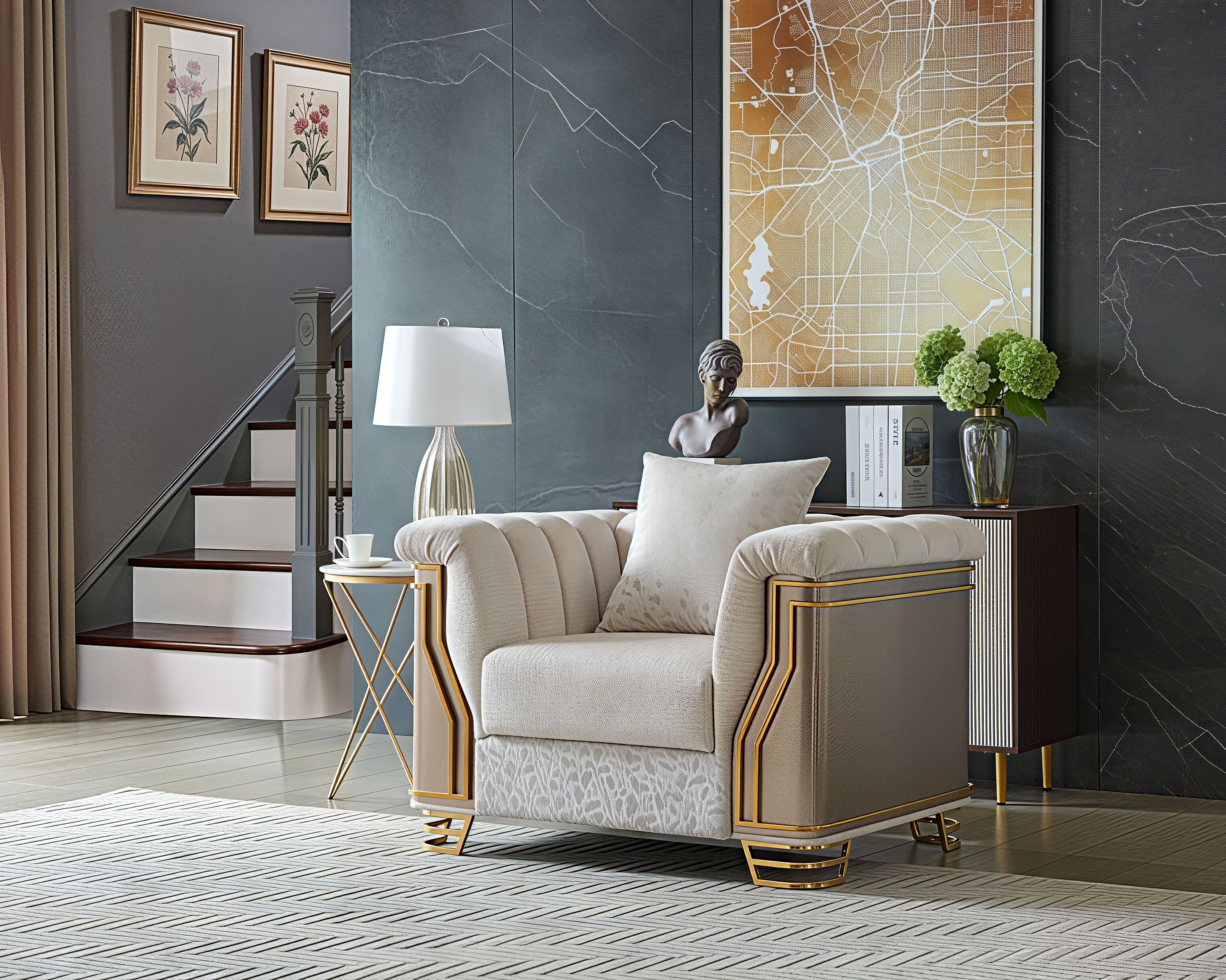 CHATEAU™ – MODERN ELEGANT SOFA SET – L8625