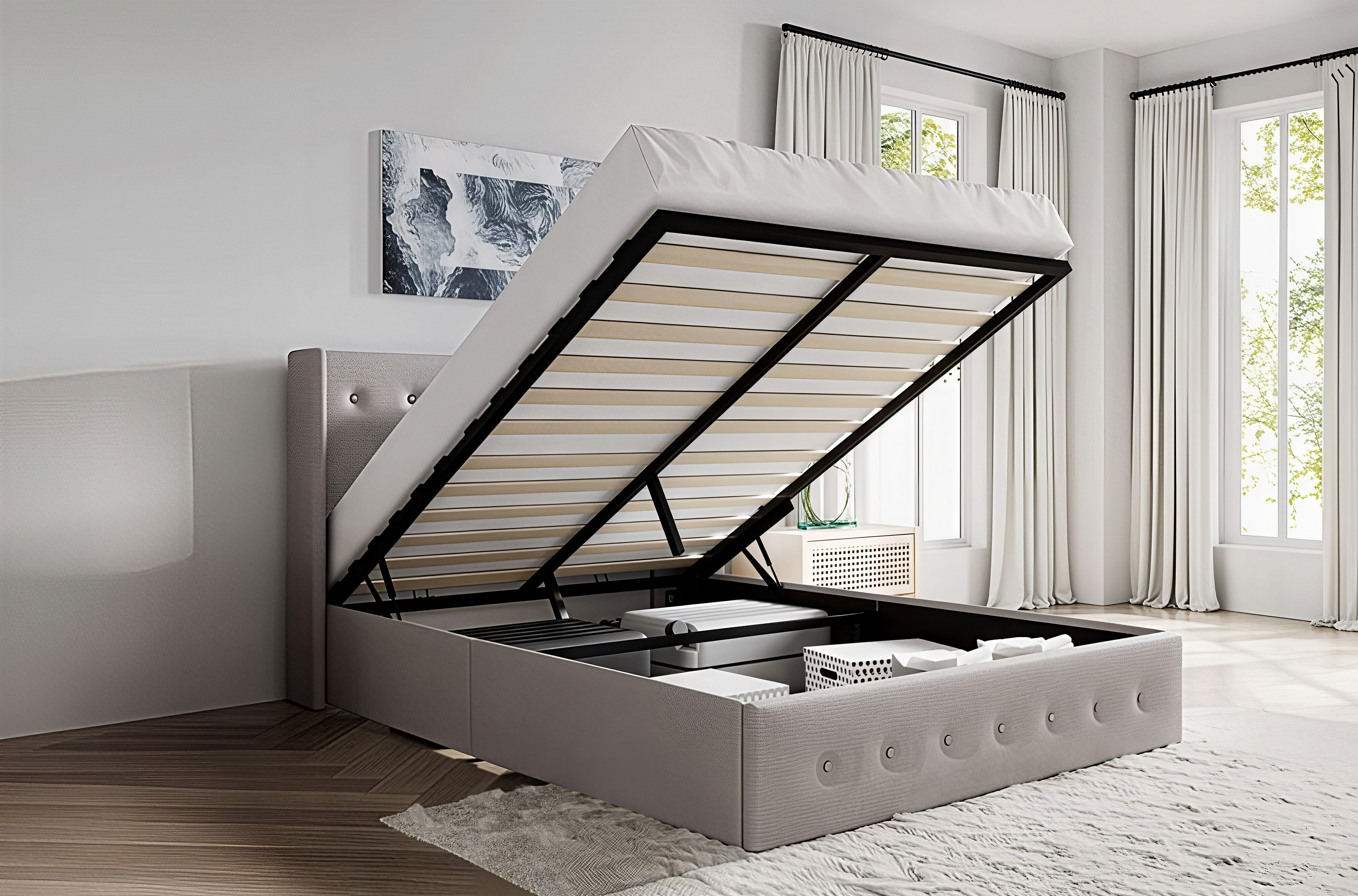 ELMORA™ – LIFT-UP STORAGE PLATFORM BED – T2162
