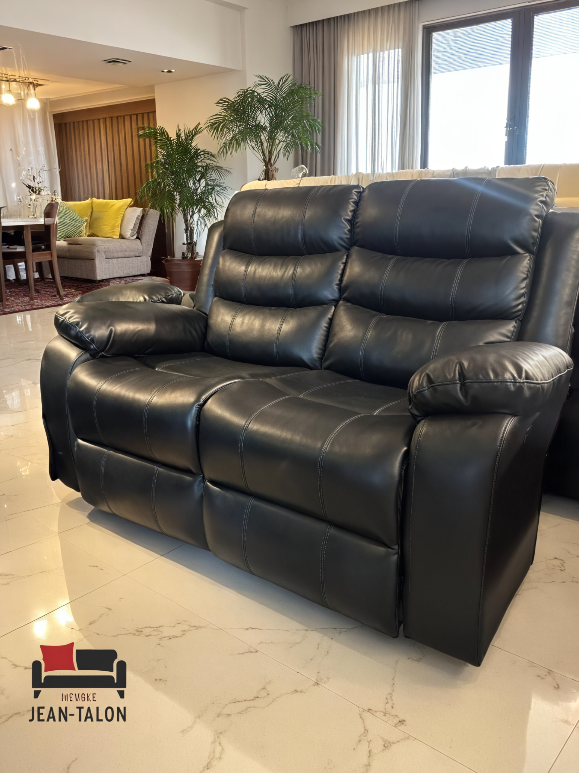 ModenaLeather™ 3‑Piece Manual Reclining Leather Sofa Collection – 7006
