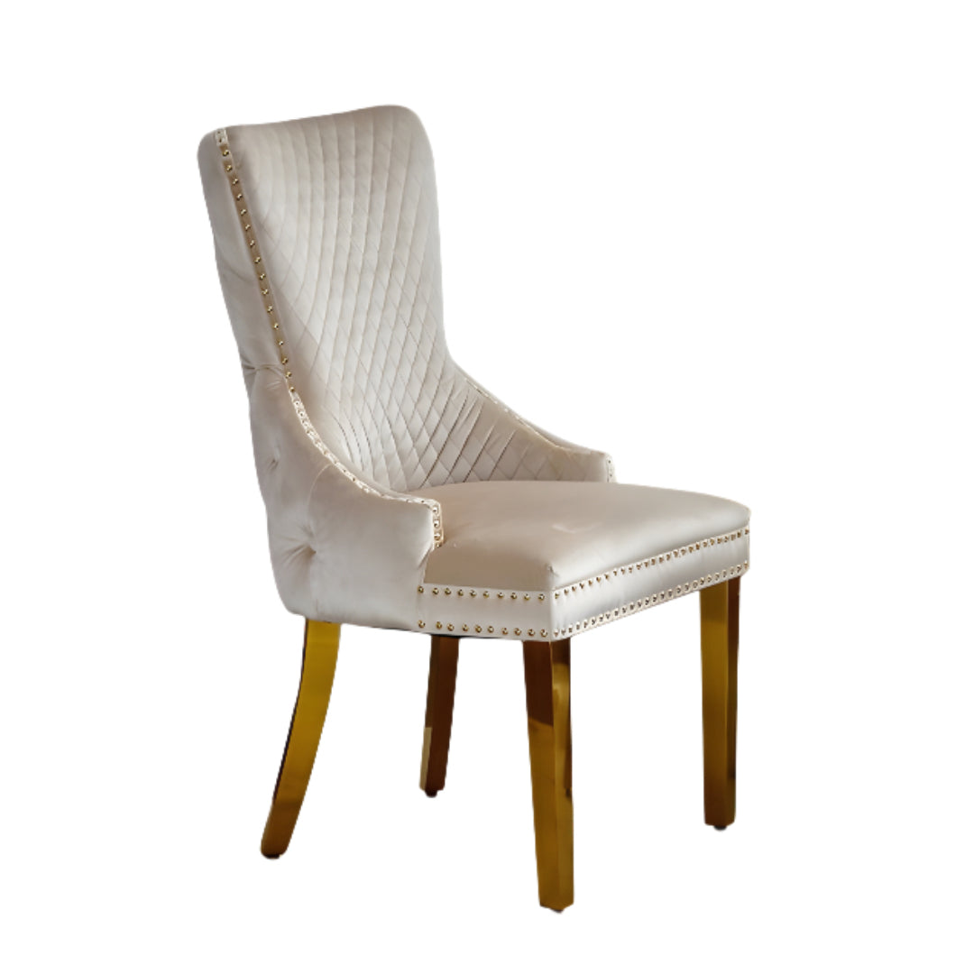 Chaise de salle à manger en velours – C-1285
