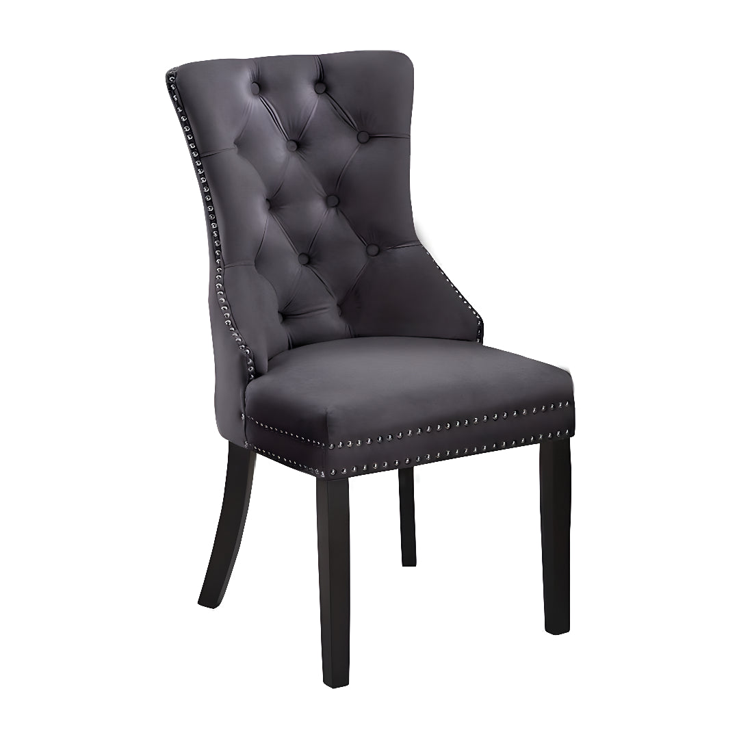 Chaise de salle à manger en velours – C-1220
