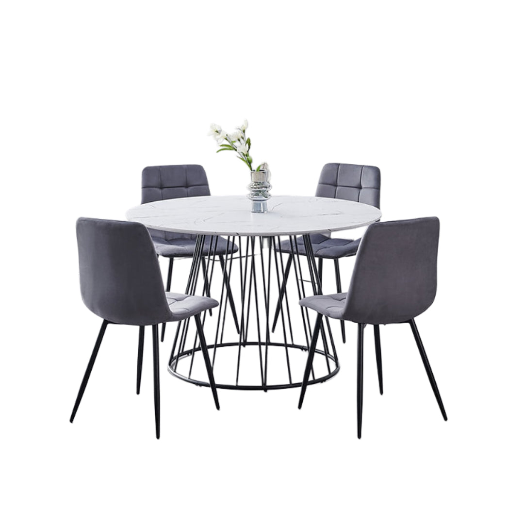 Marble Round Dining Set – Model T-1590