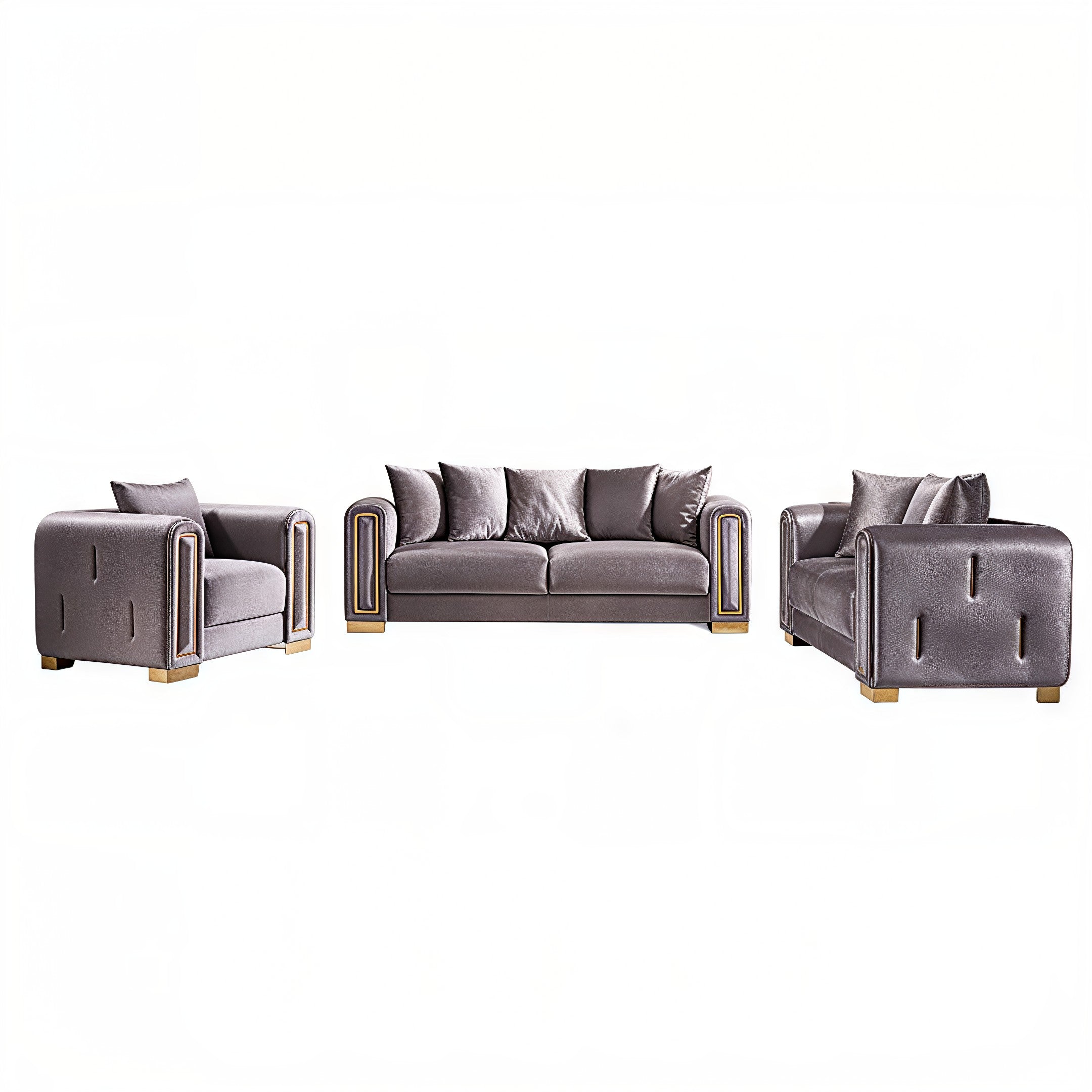 IMPREZA™ – MODERN VELVET SOFA SET – L1525