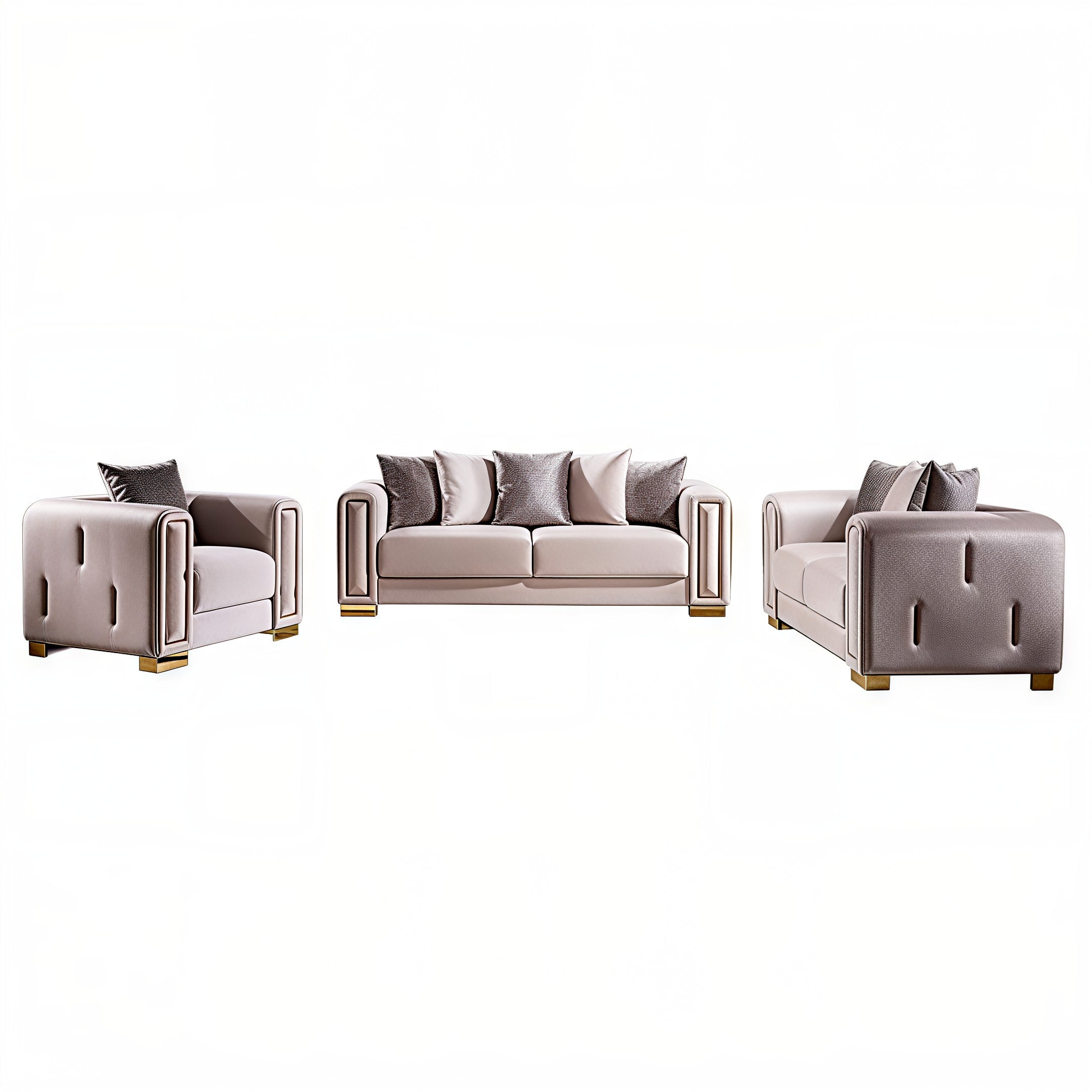 IMPREZA™ – MODERN VELVET SOFA SET – L1525