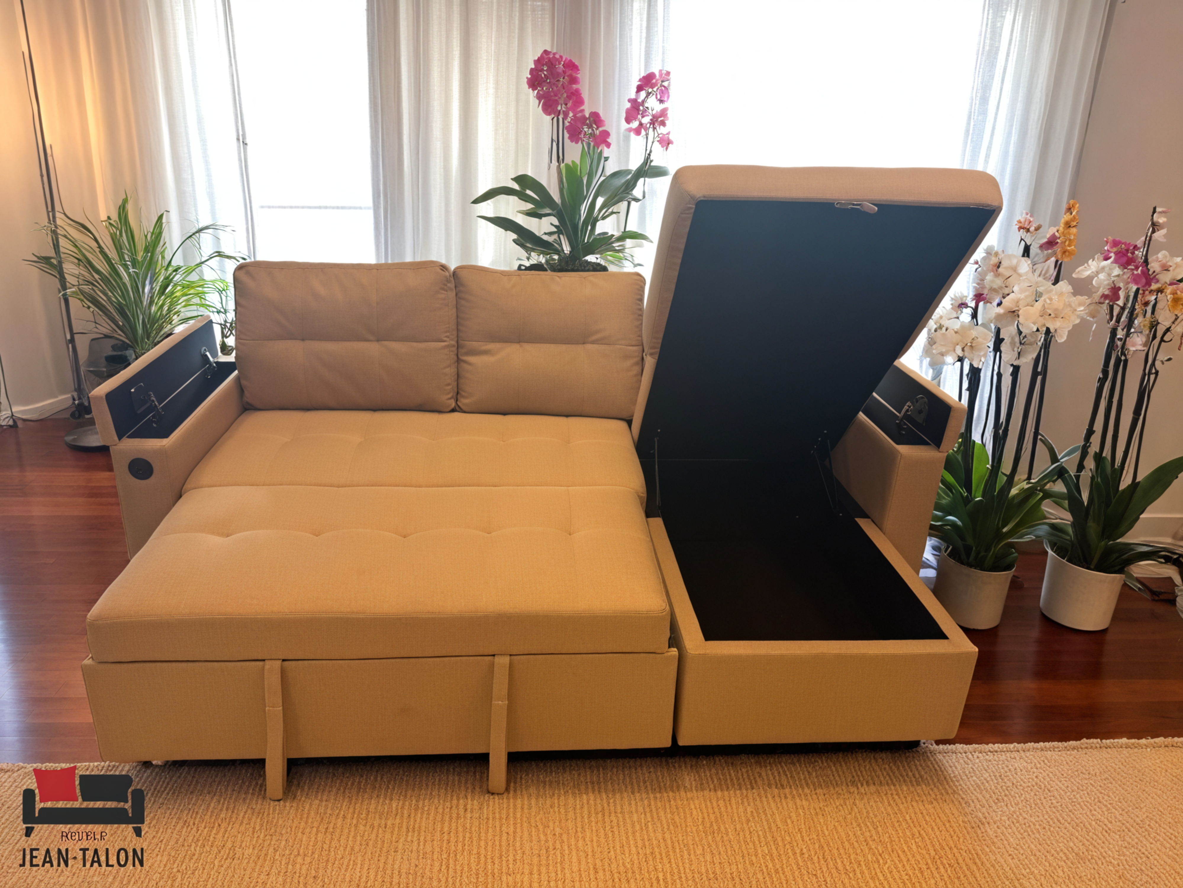 FlexiDream™ Modular Fabric Sofa Bed – 6142