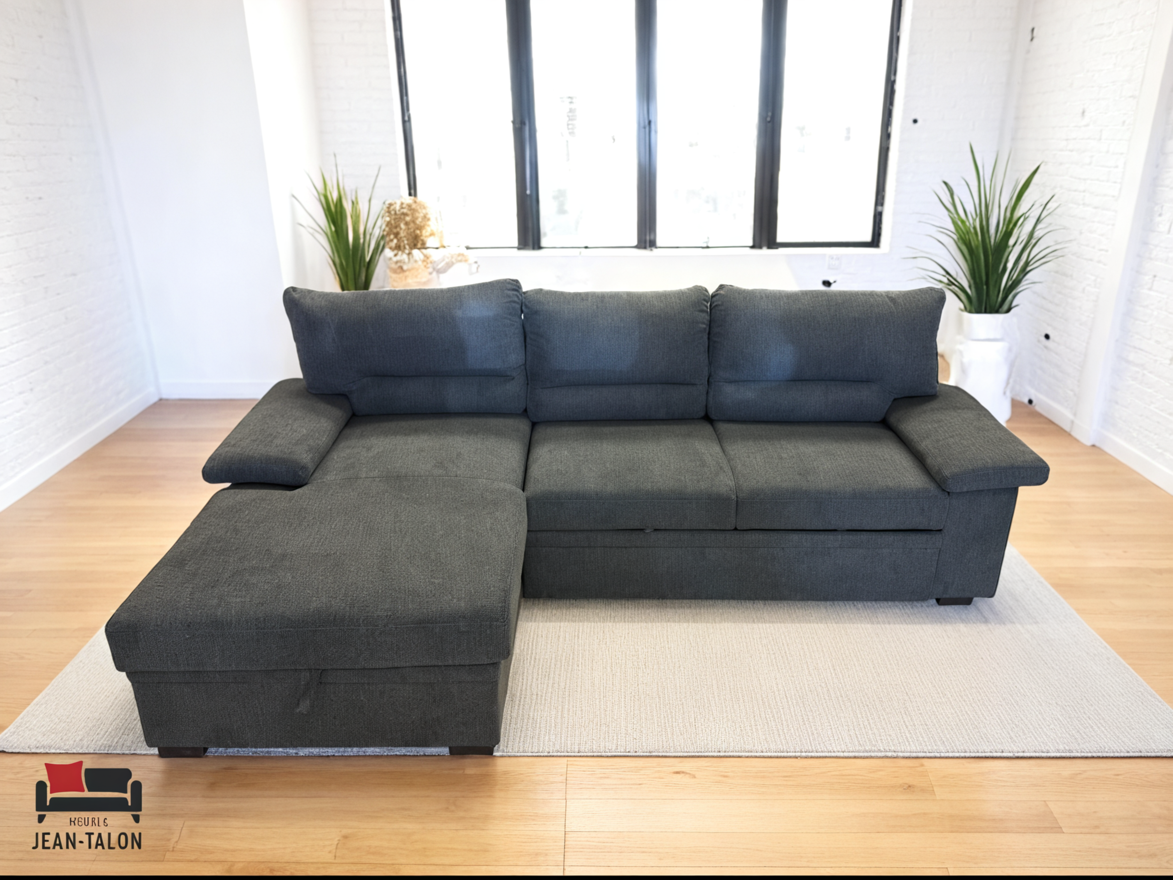 CloudEase™ Modular Fabric Sofa Bed – 6252