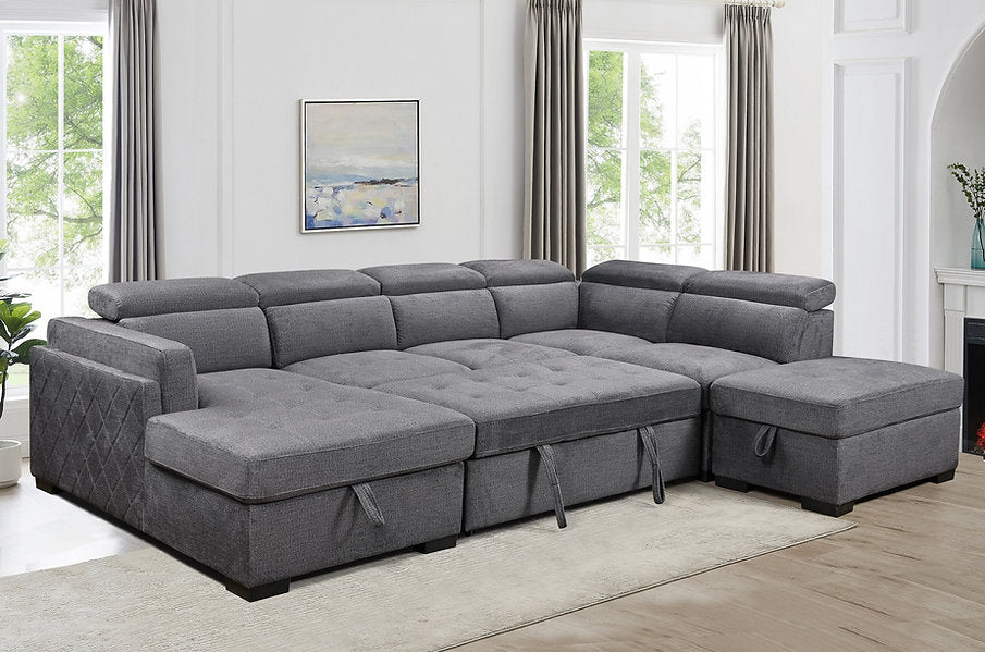 LUXORA™ – SOFA BED SECTIONAL WITH ADJUSTABLE HEADRESTS – IF-9090