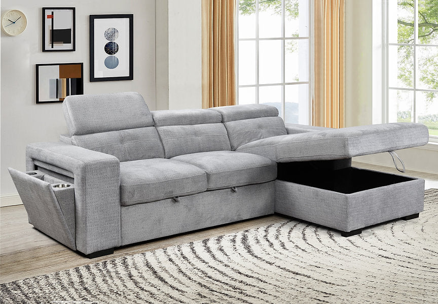 AVANTIS™ – SOFA BED SECTIONAL WITH CHARGING STATION – IF-9081