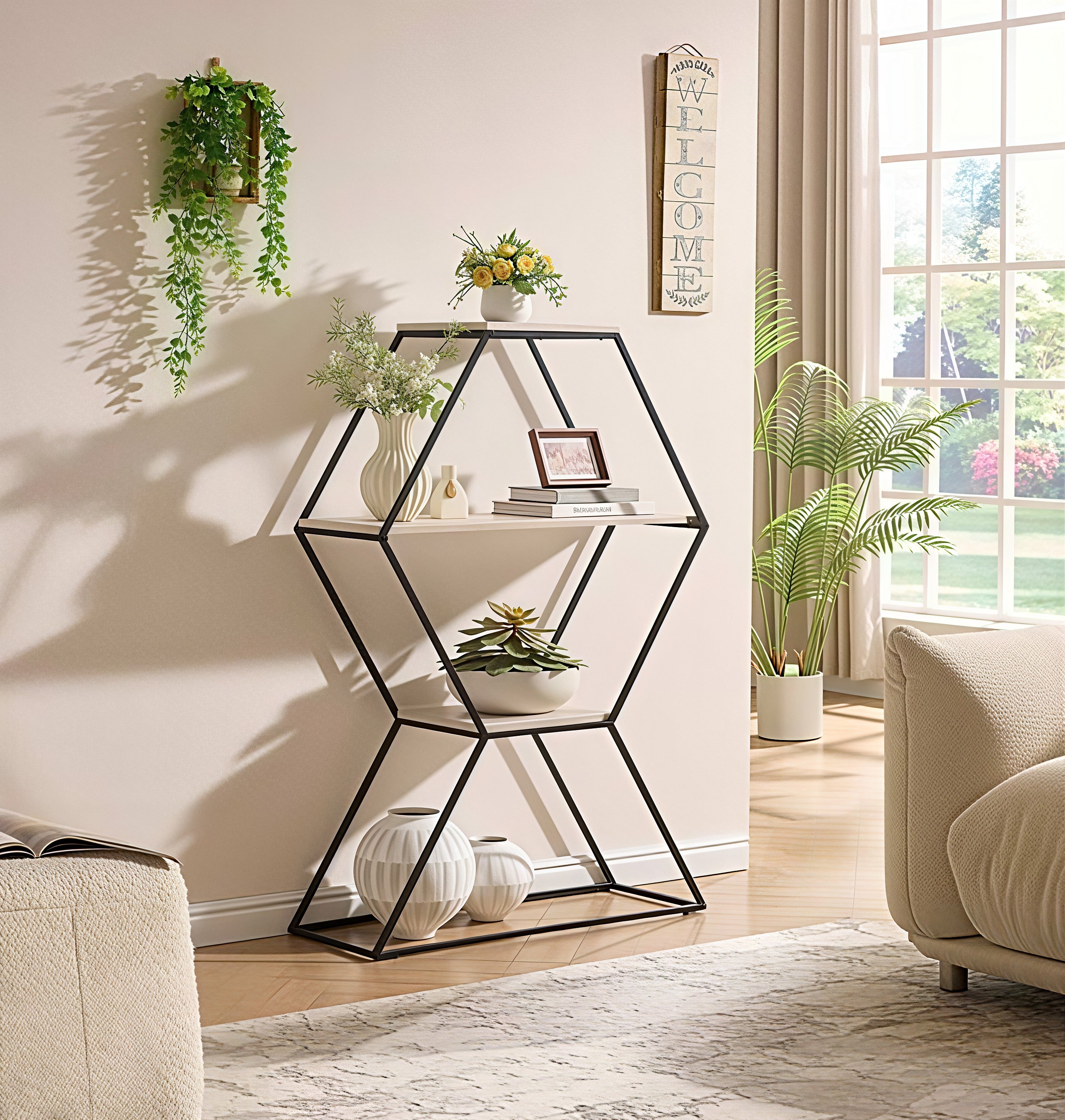 HEXORA FRAME™ – GEOMETRIC DISPLAY SHELF – IF-3250