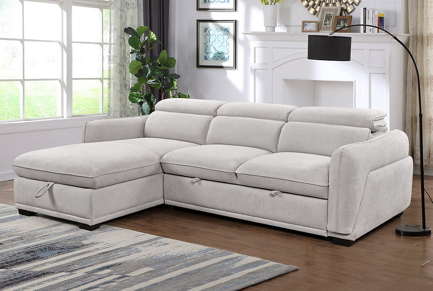 MONDRIA™ – LIGHT GREY SOFA BED SECTIONAL – IF-9005