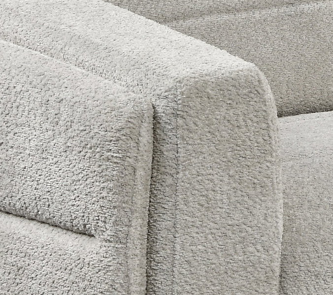 SORELLE™ – LIGHT GREY BOUCLÉ SOFA BED SECTIONAL – IF-9086
