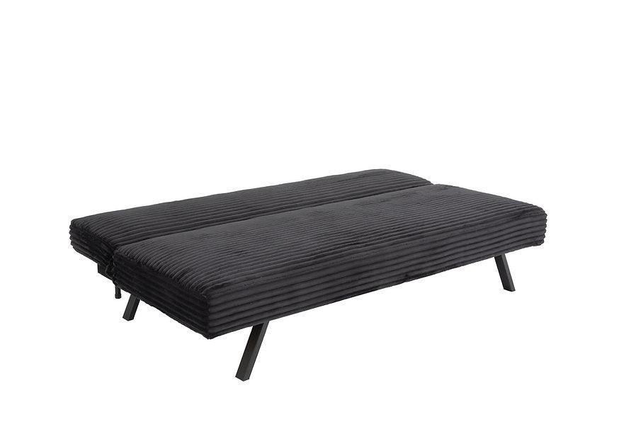 VELVET STRIDE™ – BLACK CORDUROY SOFA BED – IF-8065