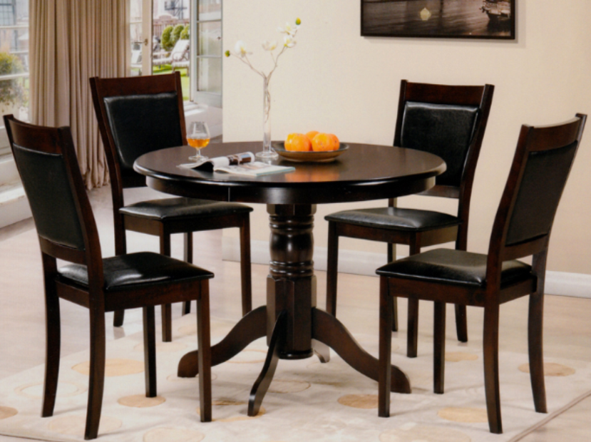 Espresso Round Dining Set – Model T-1060