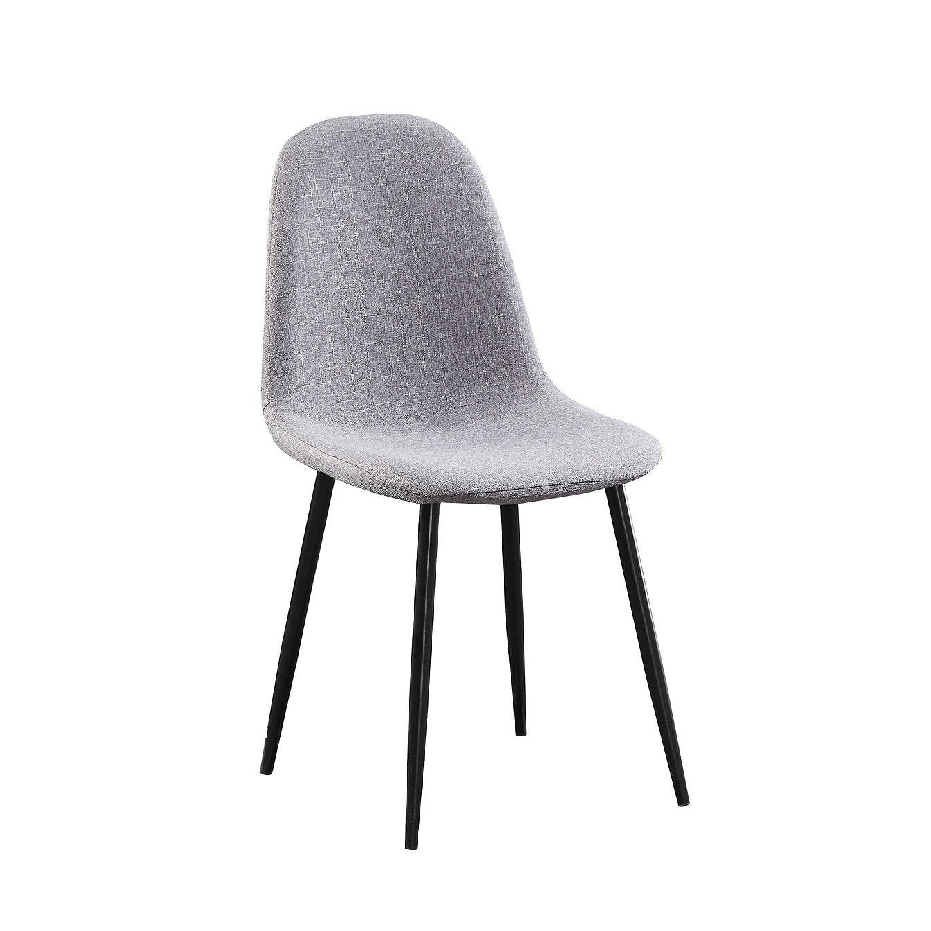 Ensemble de 4 chaises en tissu gris – C-1745