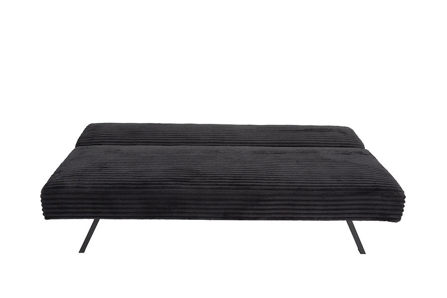 VELVET STRIDE™ – BLACK CORDUROY SOFA BED – IF-8065