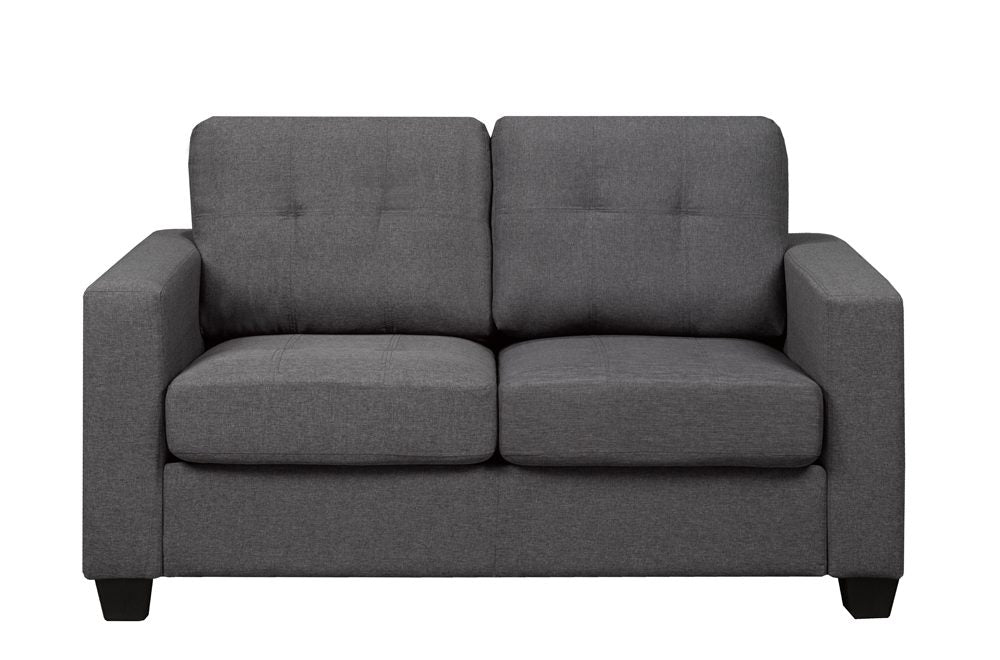 CANTERA CHARCOAL™ – CONTEMPORARY LINEN SOFA SET – T1173