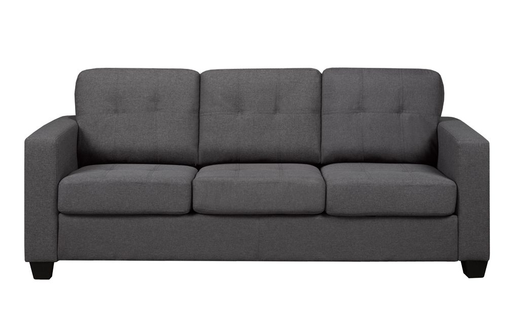 CANTERA CHARCOAL™ – CONTEMPORARY LINEN SOFA SET – T1173