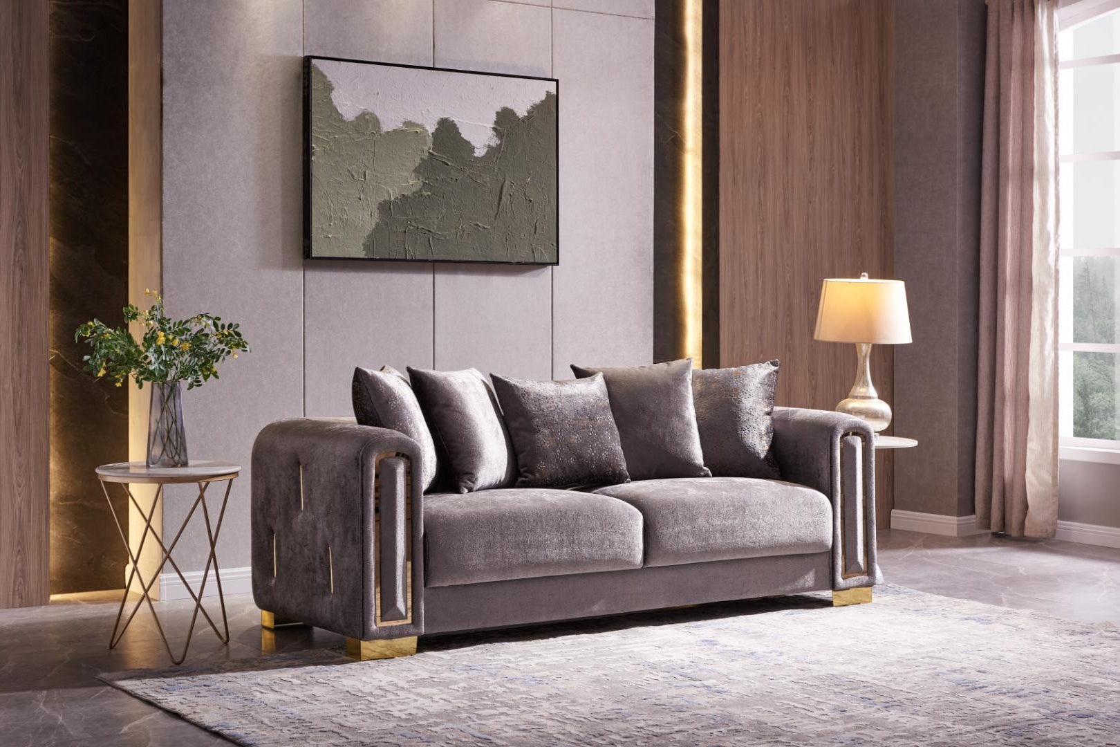 IMPREZA™ – MODERN VELVET SOFA SET – L1525