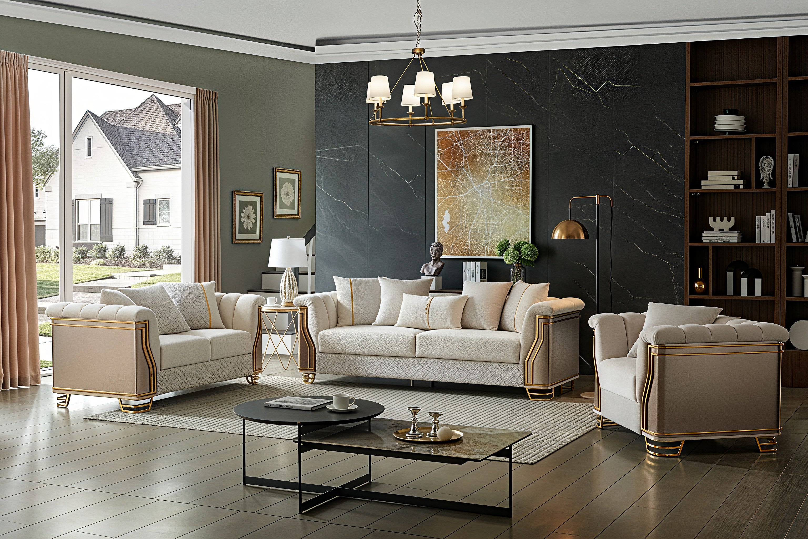 CHATEAU™ – MODERN ELEGANT SOFA SET – L8625