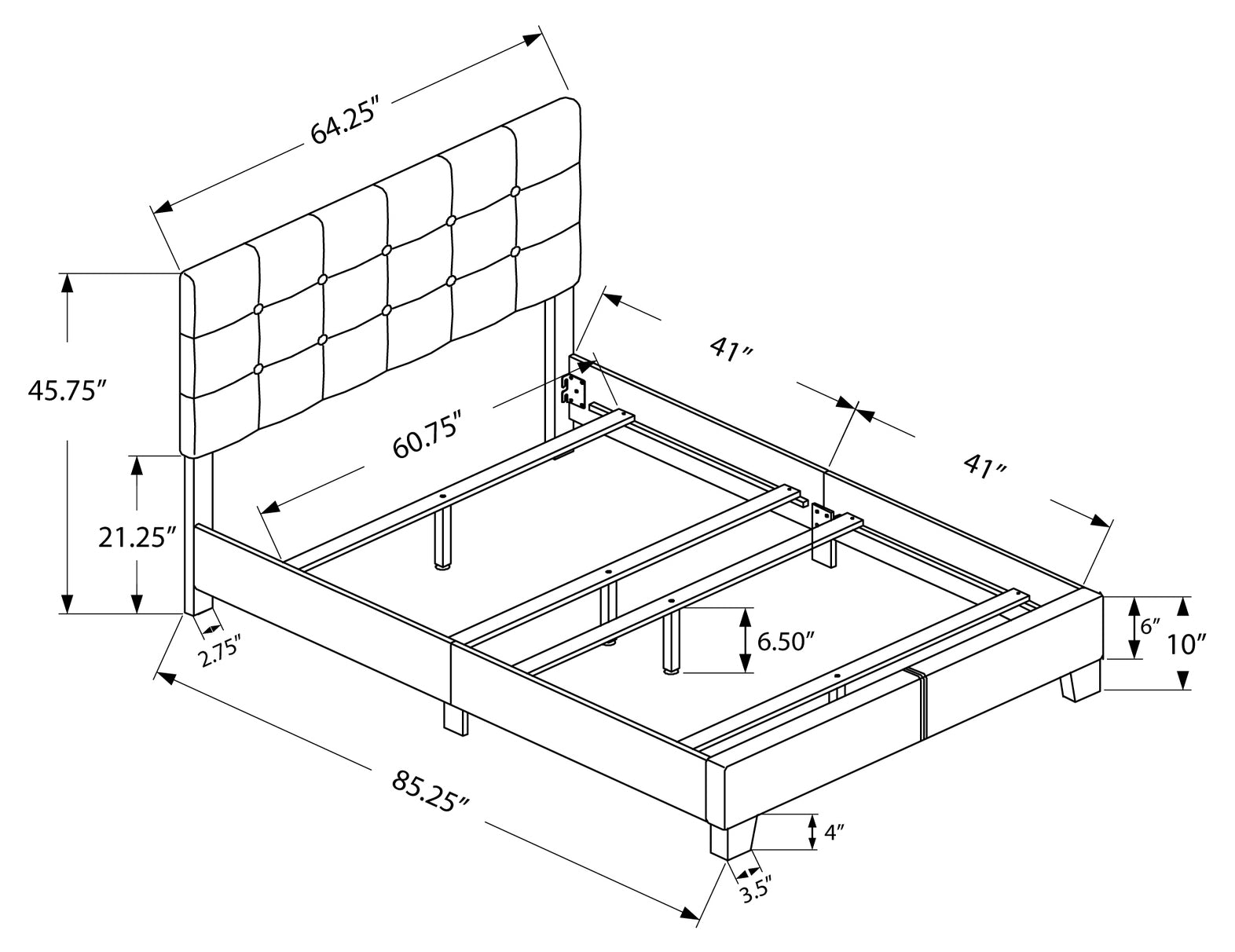 CHAMBLY™ – UPHOLSTERED BED – I-5920Q