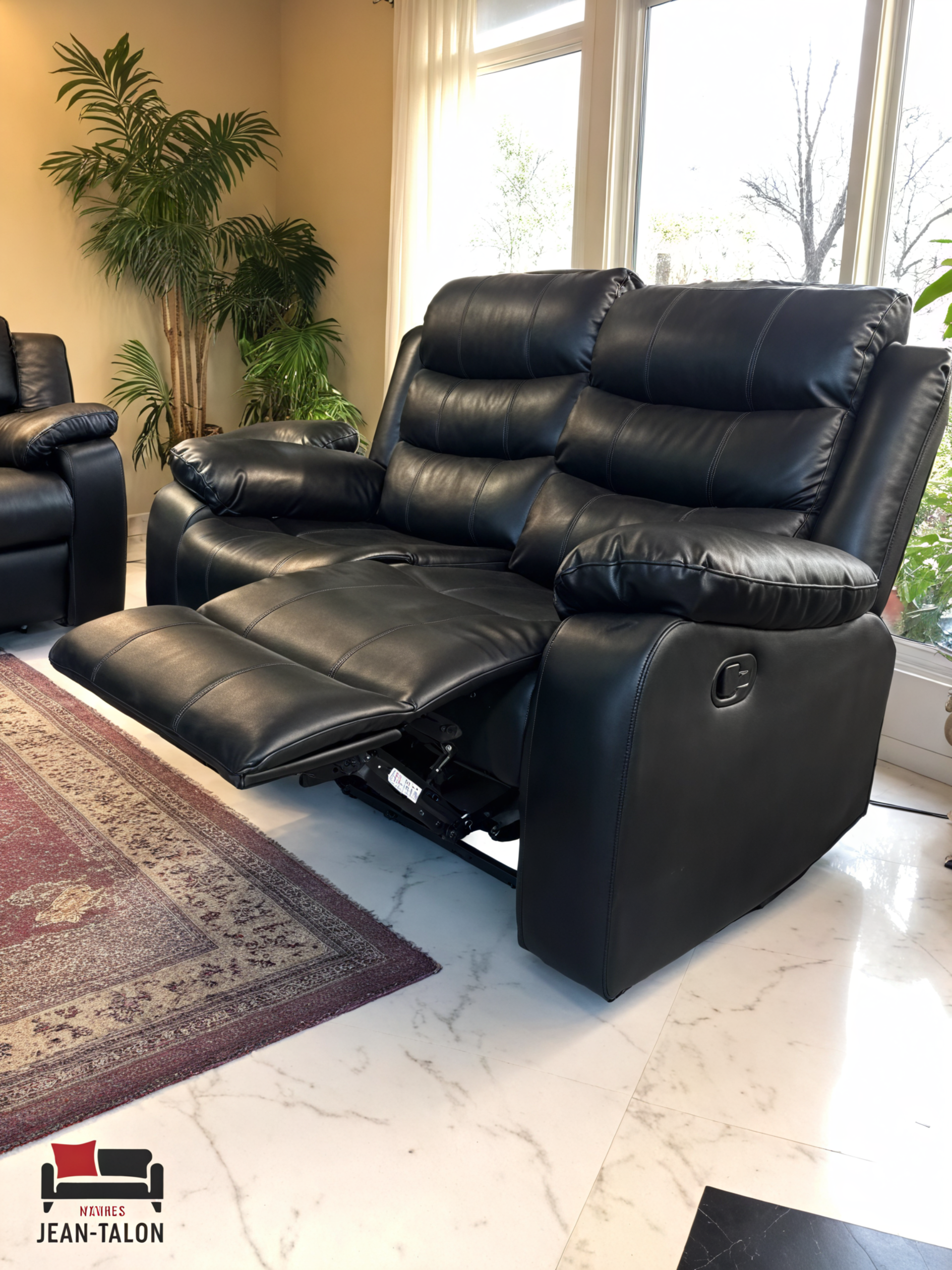 ModenaLeather™ 3‑Piece Manual Reclining Leather Sofa Collection – 7006