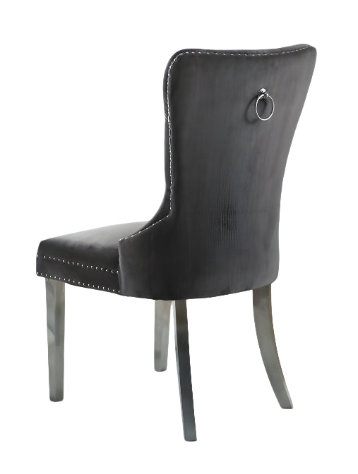 Chaise de salle à manger en velours – C-1260