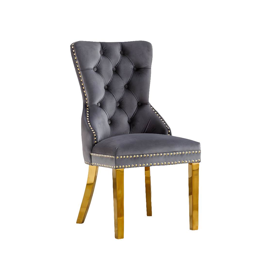 Chaise de salle à manger en velours – C-1450