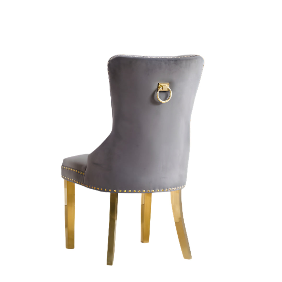 Chaise de salle à manger en velours – C-1450