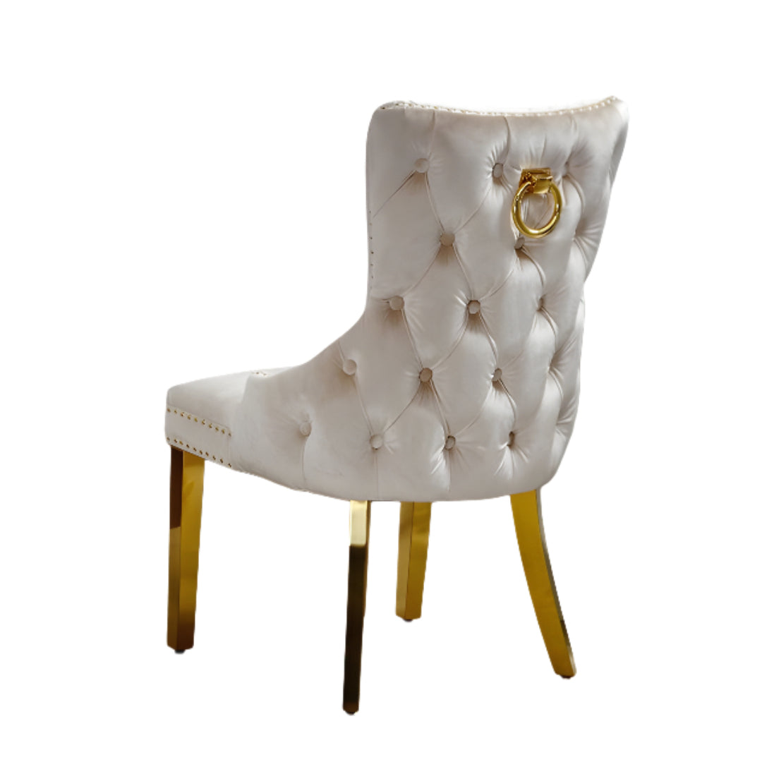 Chaise de salle à manger en velours – C-1285