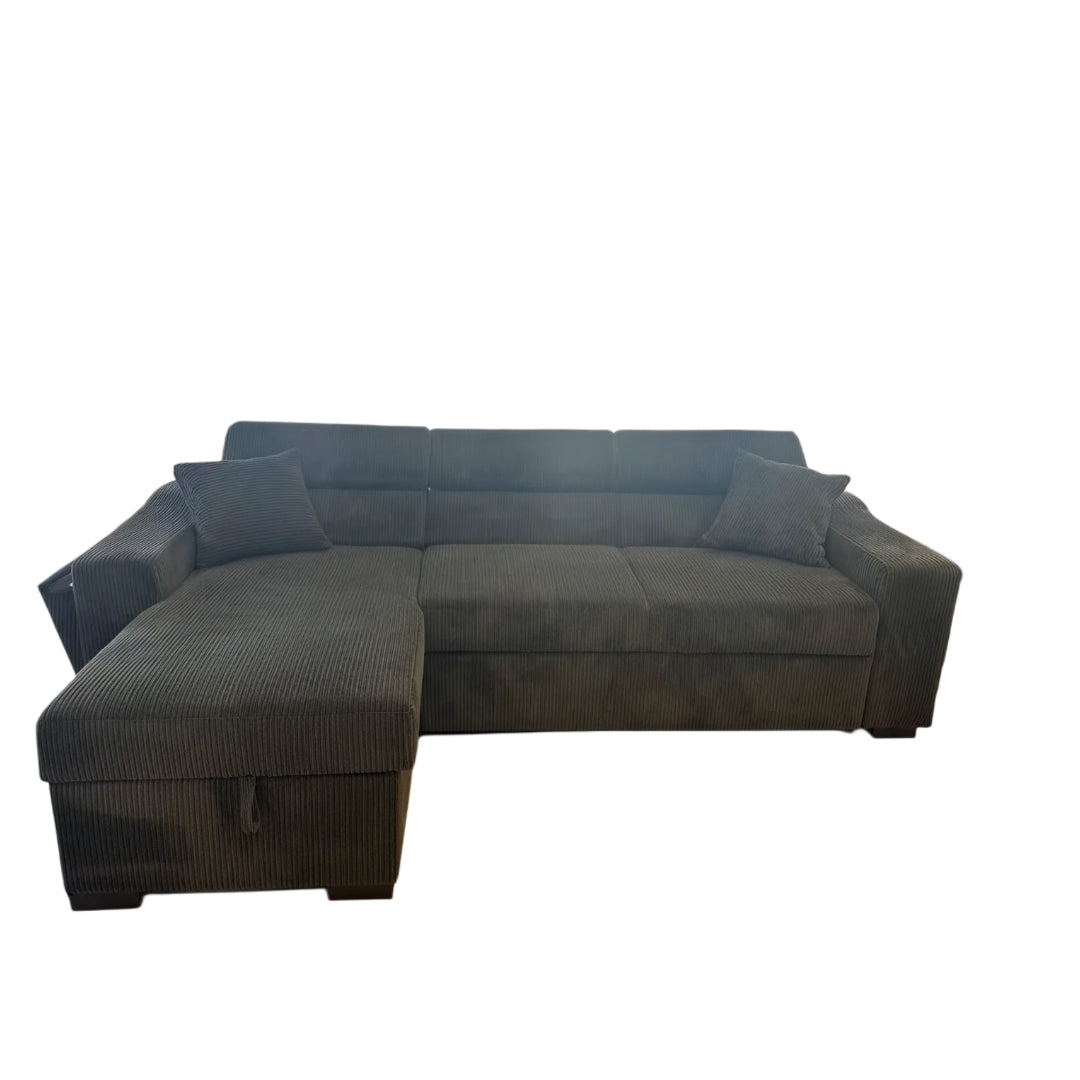 VelourLux™ Modular Velvet Sofa Bed – 6286