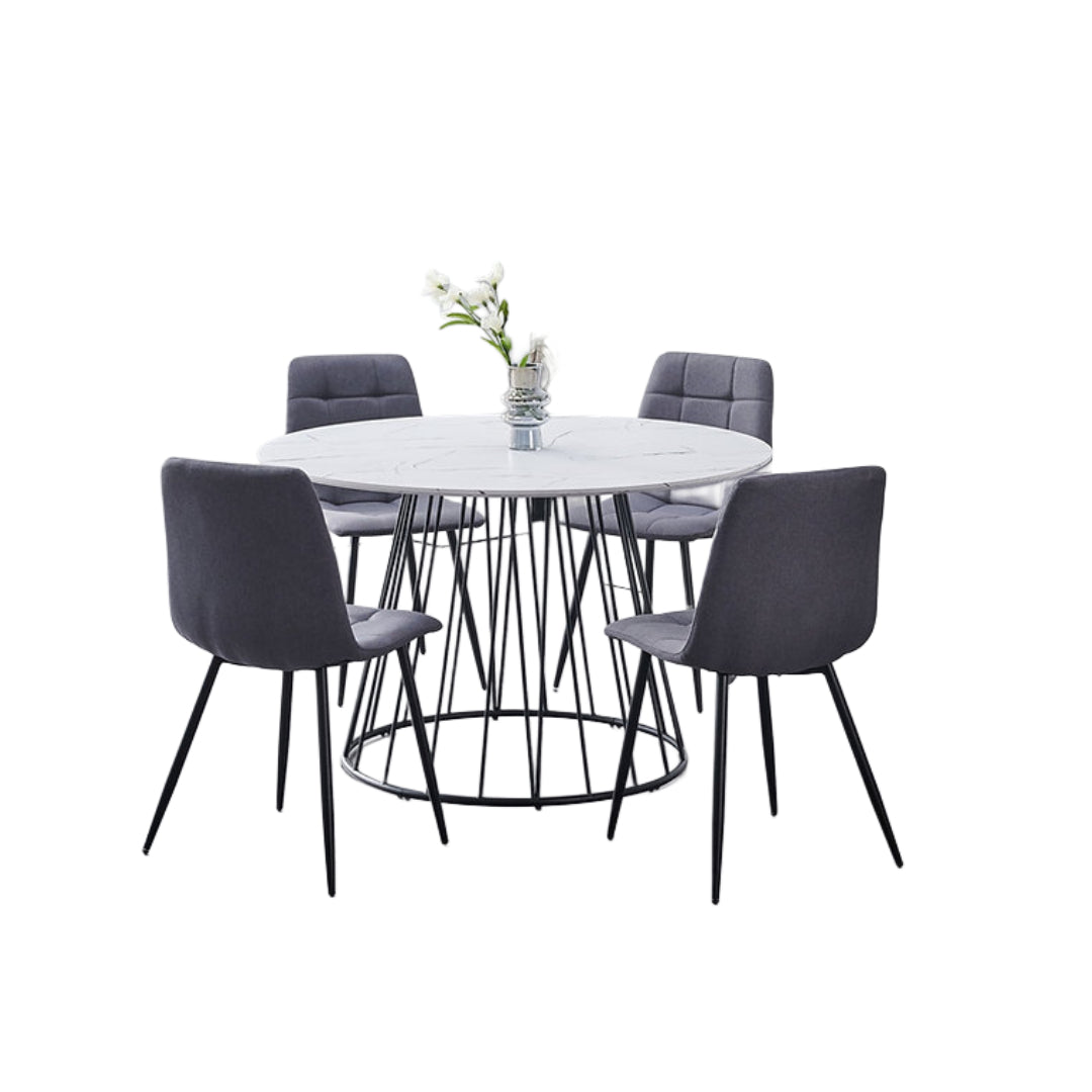 Marble Round Dining Set – Model T-1590