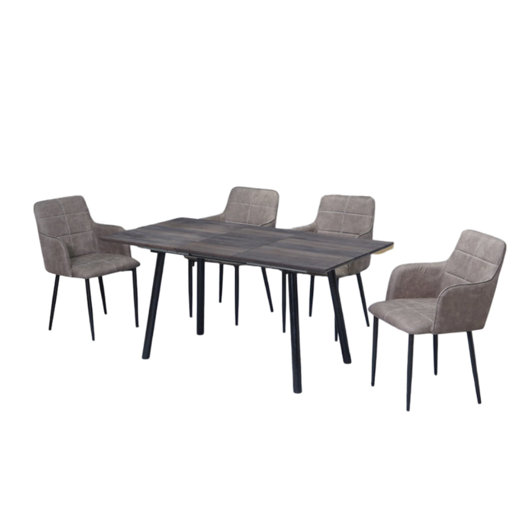 Industrial Extendable Dining Set – Model T-1814