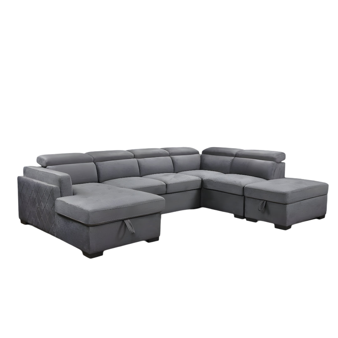LUXORA™ – SOFA BED SECTIONAL WITH ADJUSTABLE HEADRESTS – IF-9090