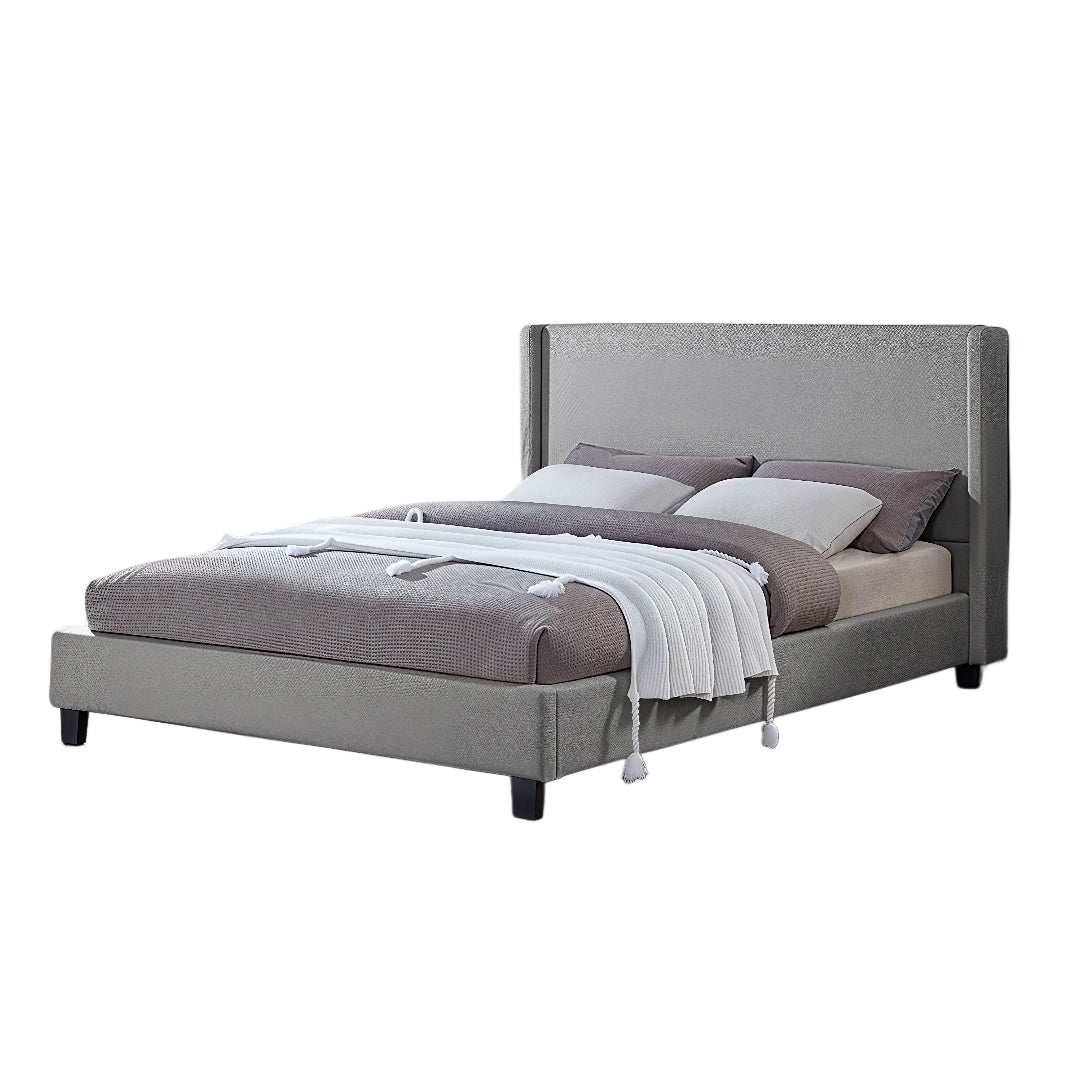 SERELYN™ – BOUCLÉ UPHOLSTERED PLATFORM BED – T2192