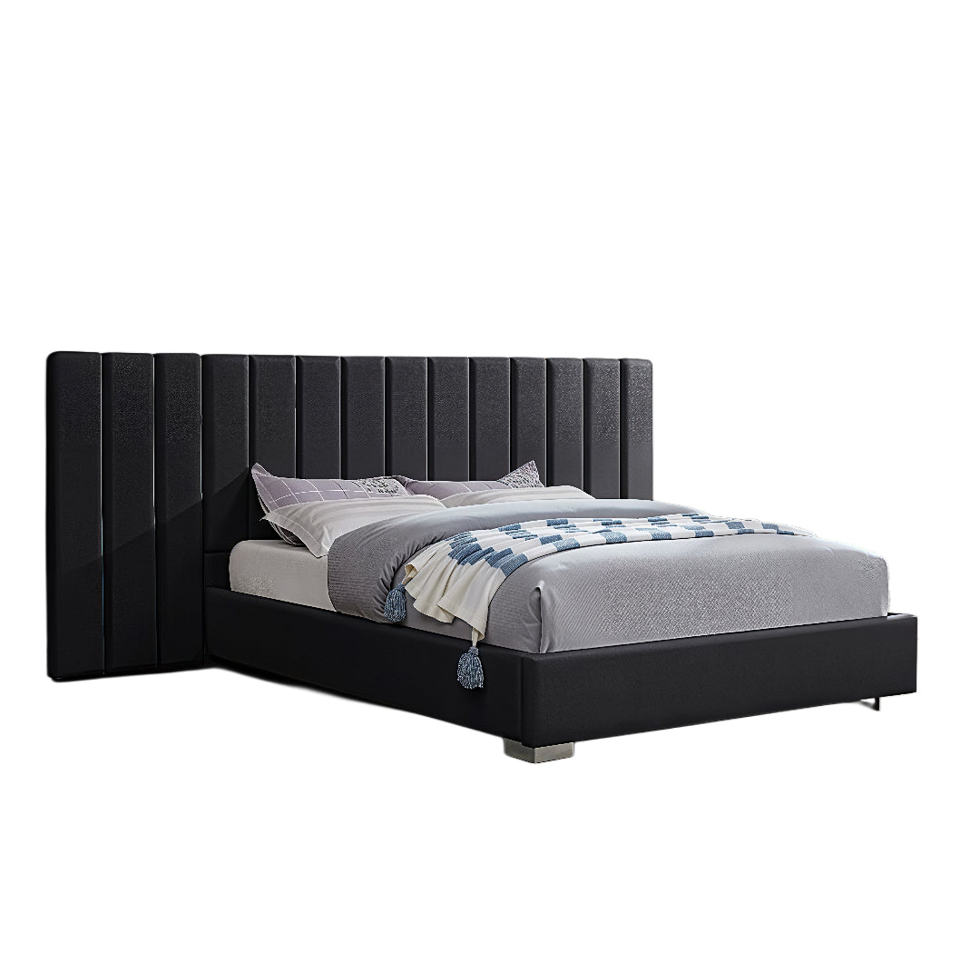 VALERION GRAND™ – EXTENDED PANEL VELVET PLATFORM BED – T2379