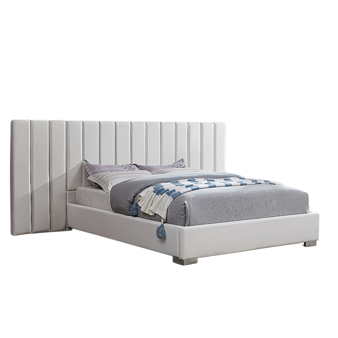 VALERION GRAND™ – EXTENDED PANEL VELVET PLATFORM BED – T2379