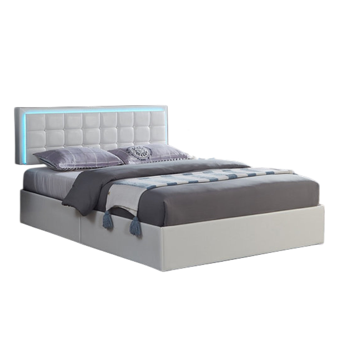 Contemporary Soft IF-5400 Bed (Black & White)