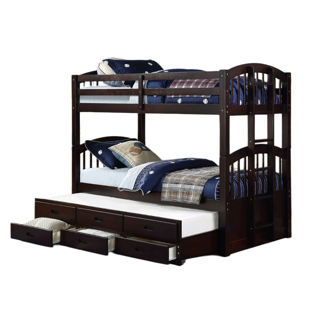 EVEREON™ – LIT SIMPLE SUPERPOSÉ AVEC LIT GIGOGNE ET RANGEMENT – B-1840