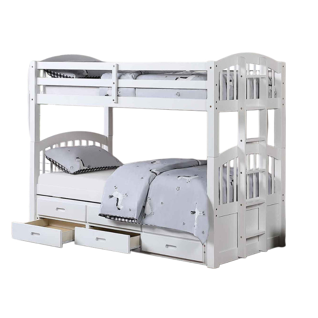 EVEREON™ – LIT SIMPLE SUPERPOSÉ AVEC LIT GIGOGNE ET RANGEMENT – B-1840
