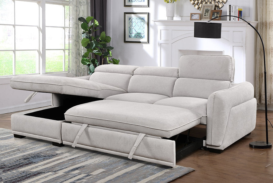 MONDRIA™ – LIGHT GREY SOFA BED SECTIONAL – IF-9005