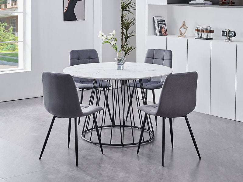 Marble Round Dining Set – Model T-1590