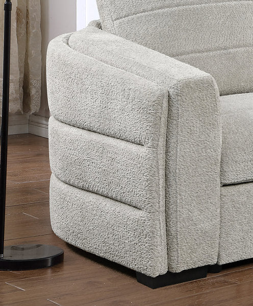 SORELLE™ – LIGHT GREY BOUCLÉ SOFA BED SECTIONAL – IF-9086
