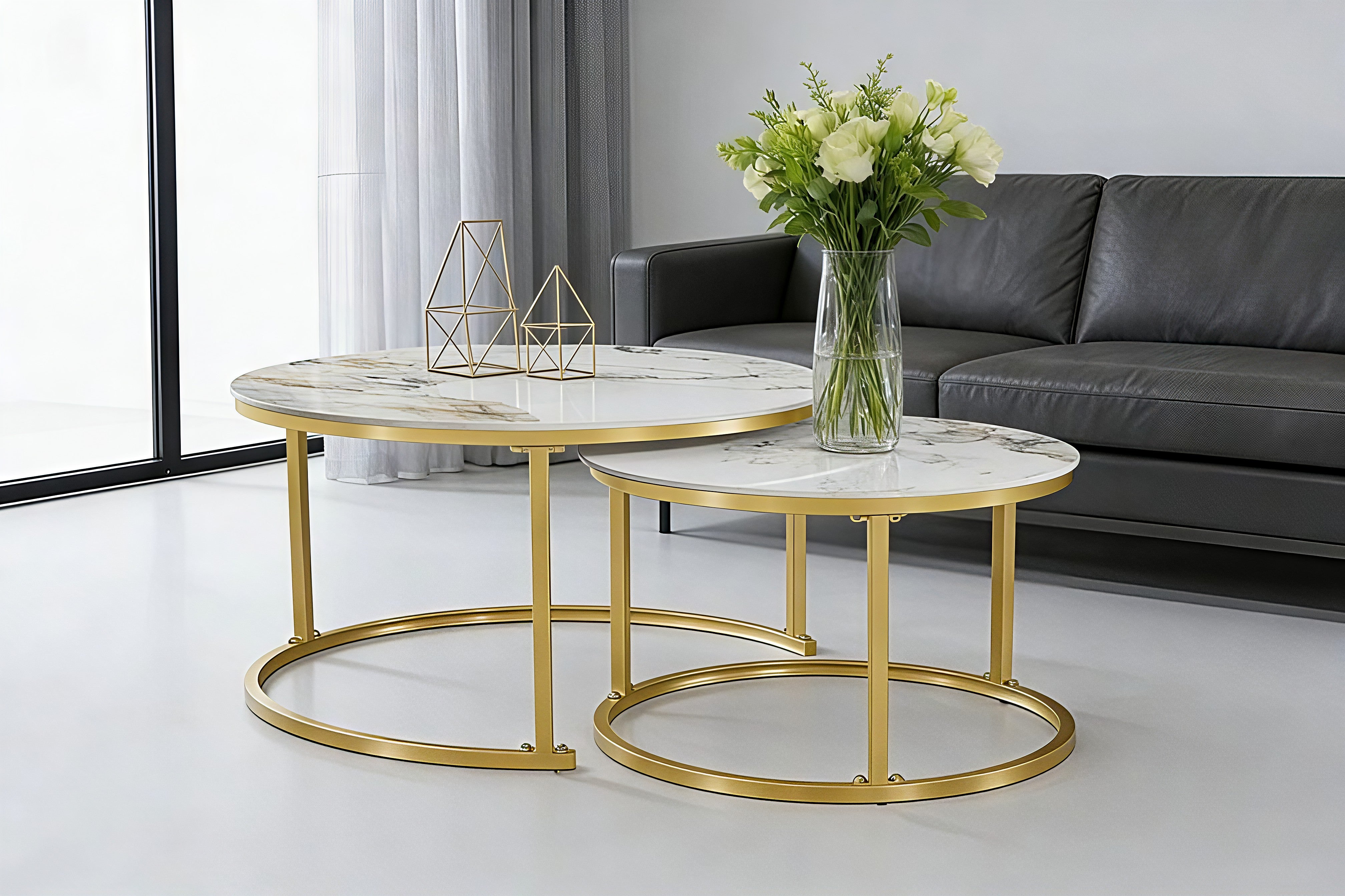 PANDORA GOLD™ – NESTING COFFEE TABLE SET – IF-2632