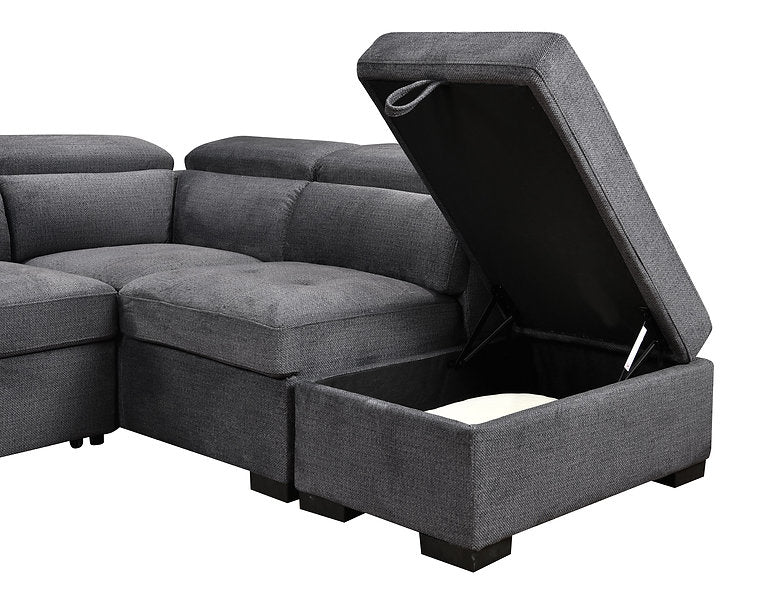 LUXORA™ – SOFA BED SECTIONAL WITH ADJUSTABLE HEADRESTS – IF-9090